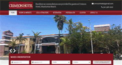 Desktop Screenshot of crimsonhotelmb.com