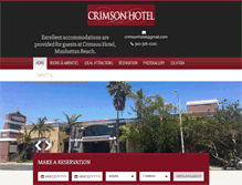 Tablet Screenshot of crimsonhotelmb.com